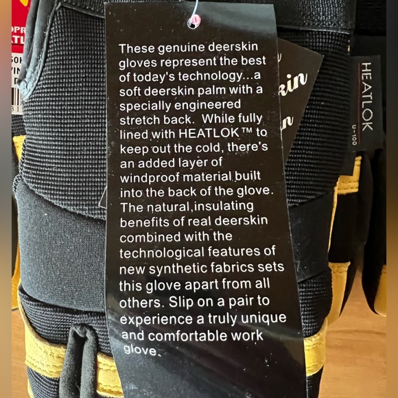 NWT 3 PAIRS 🔥 Winter Lined Deerskin Gloves. Men’s size large. - Picture 4 of 4